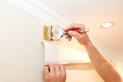 Pose de papier peint à Bougneau — revêtements muraux et toiles de verre